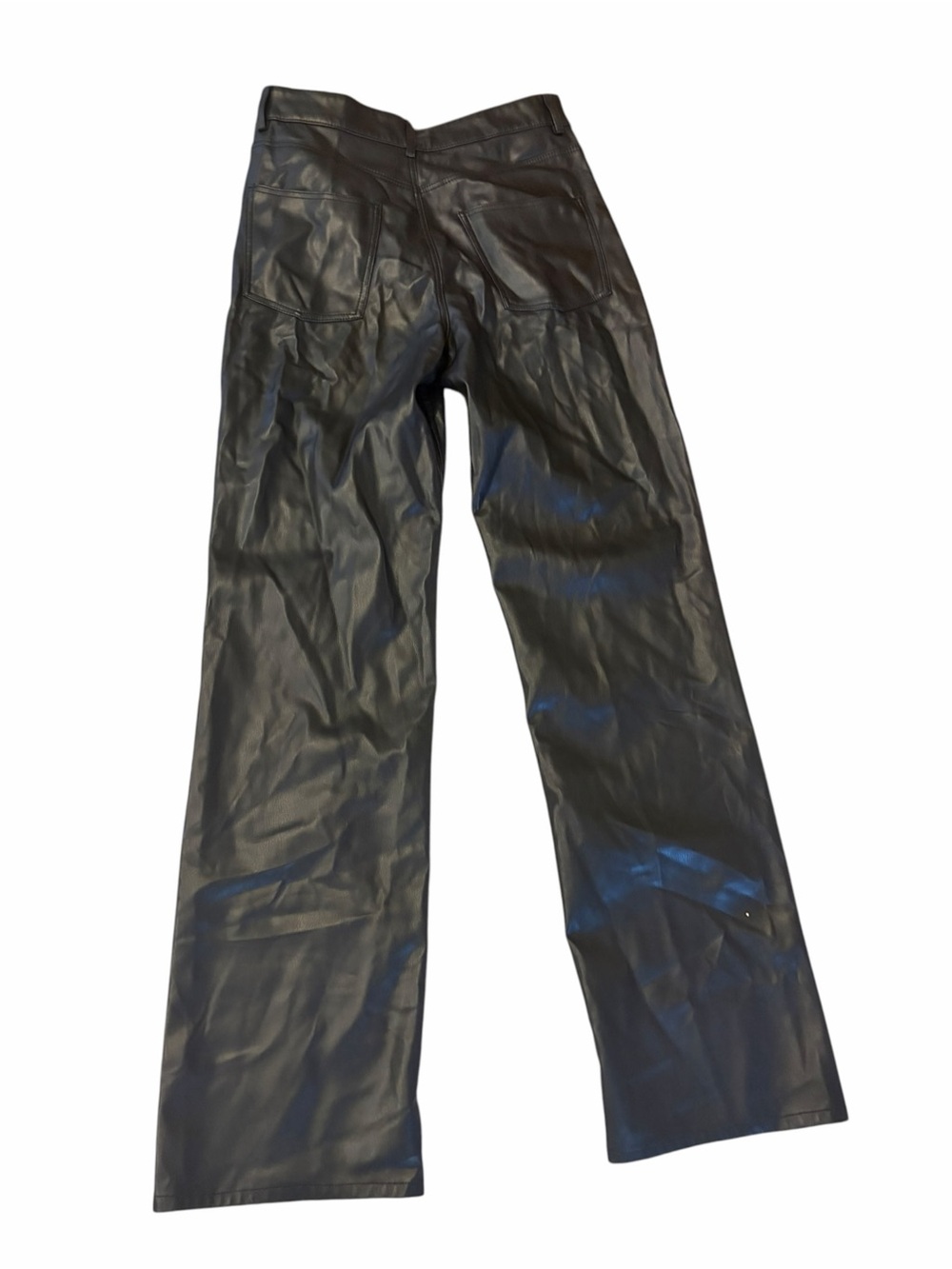 Zara Black Faux Leather Pants - Picture 2 of 6
